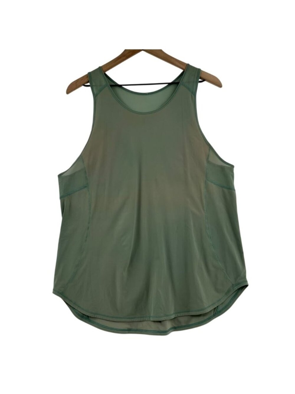 Lululemon Sculpt Tank II Women's Size 8 Green Mesh Back Sleeveless Activewear